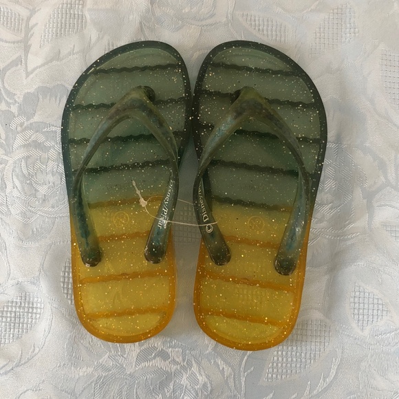 Disney Glitter Flip-Flops - Size 13/1 - Picture 1 of 2